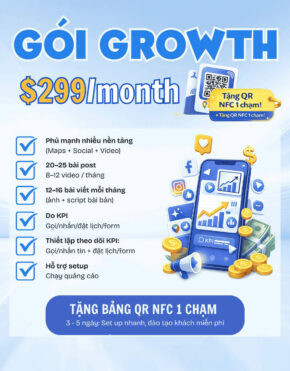 GÓI GROWTH - Social Media Marketing - $299/month